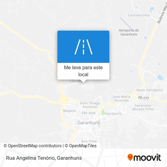 Rua Angelina Tenório mapa