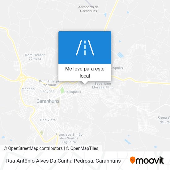 Rua Antônio Alves Da Cunha Pedrosa mapa