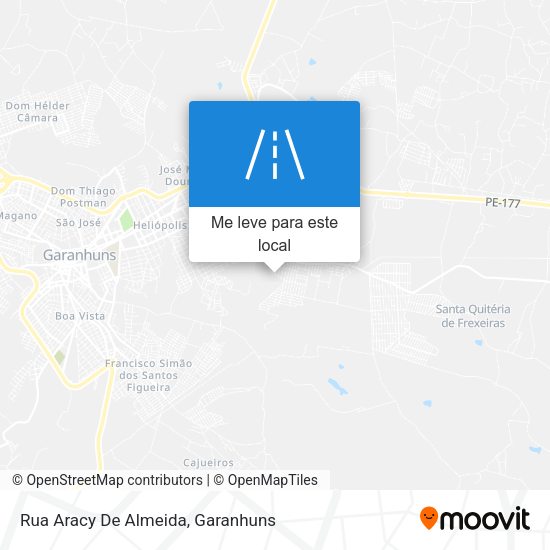 Rua Aracy De Almeida mapa