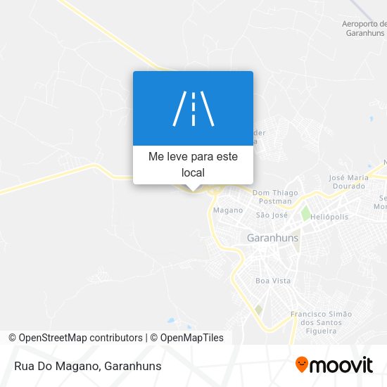 Rua Do Magano mapa