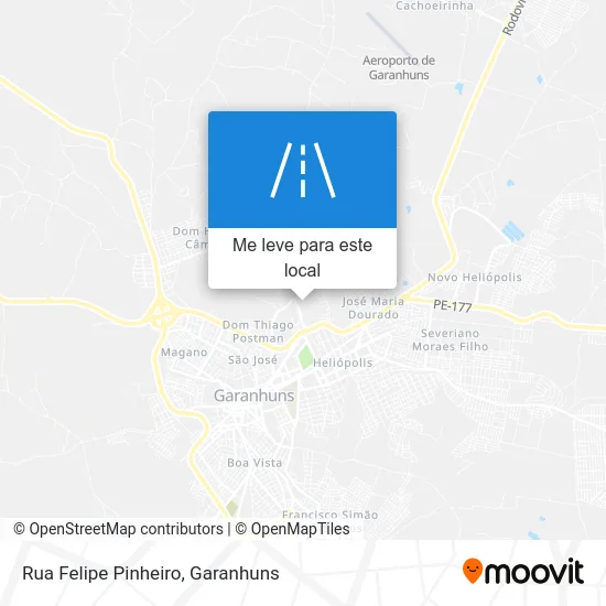 Rua Felipe Pinheiro mapa