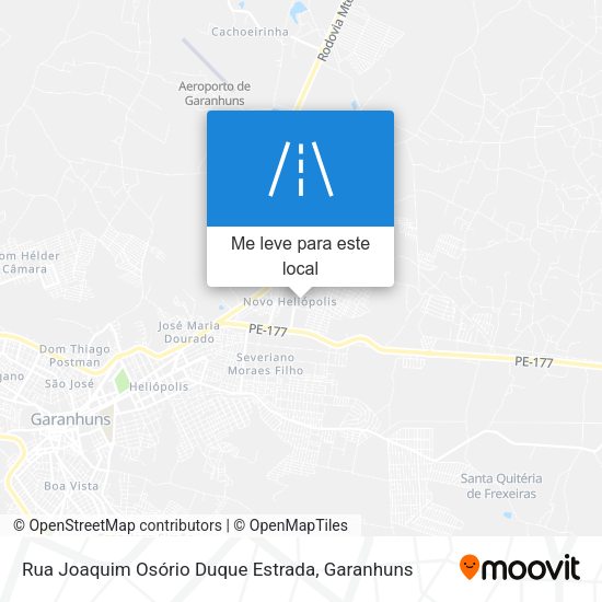 Rua Joaquim Osório Duque Estrada mapa