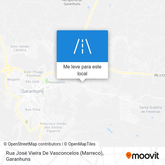 Rua José Vieira De Vasconcelos (Marreco) mapa