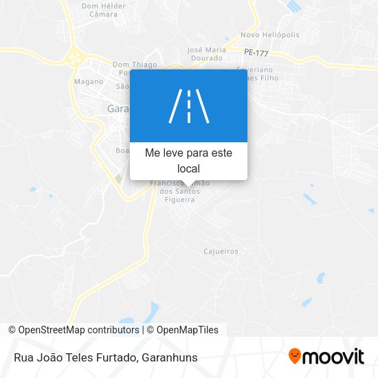 Rua João Teles Furtado mapa