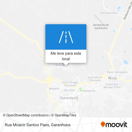 Rua Moacir Santos Paes mapa