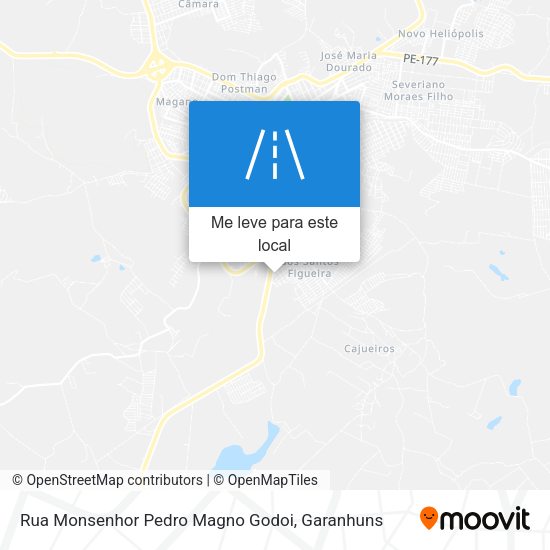 Rua Monsenhor Pedro Magno Godoi mapa