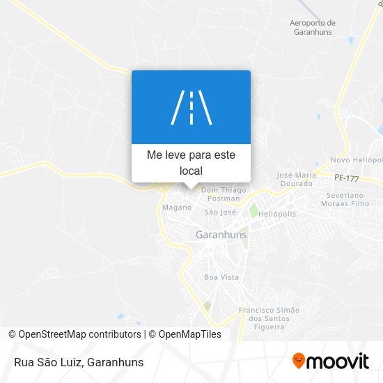 Rua São Luiz mapa