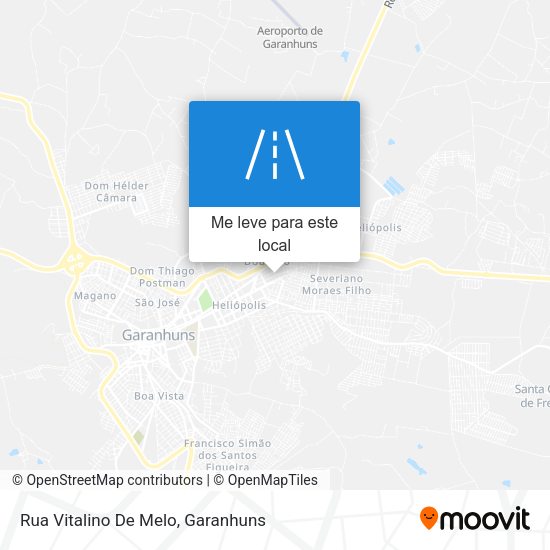 Rua Vitalino De Melo mapa