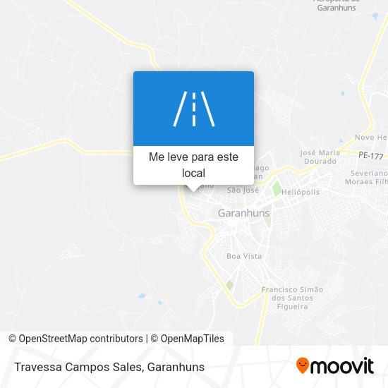 Travessa Campos Sales mapa