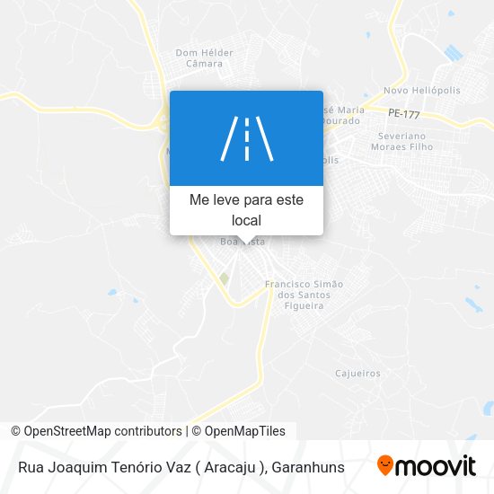 Rua Joaquim Tenório Vaz ( Aracaju ) mapa