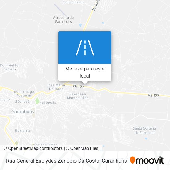 Rua General Euclydes Zenóbio Da Costa mapa