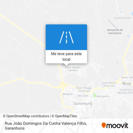 Rua João Domingos Da Cunha Valença Filho mapa