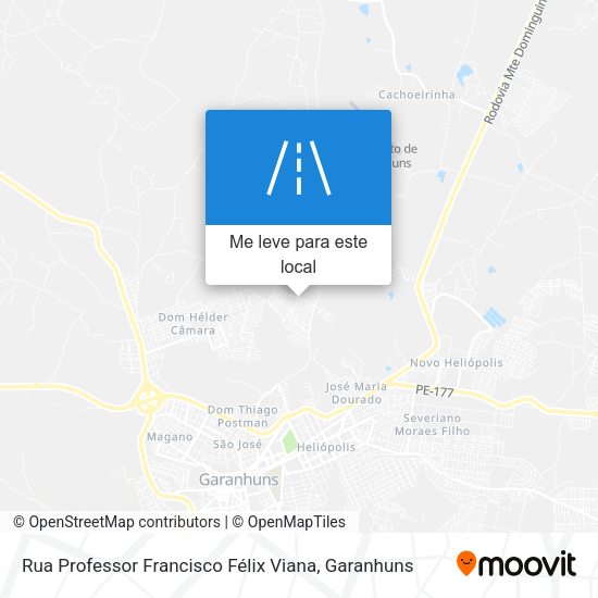 Rua Professor Francisco Félix Viana mapa