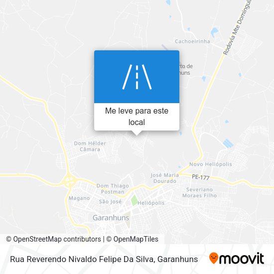 Rua Reverendo Nivaldo Felipe Da Silva mapa