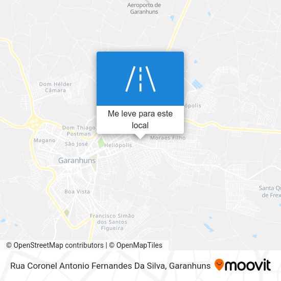 Rua Coronel Antonio Fernandes Da Silva mapa