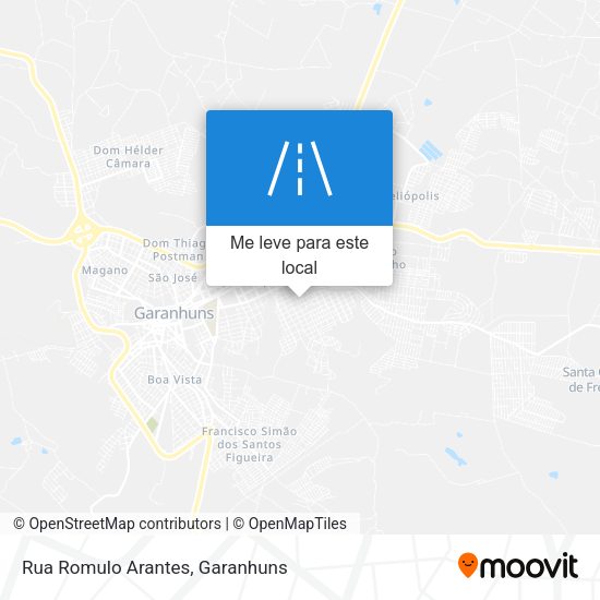 Rua Romulo Arantes mapa