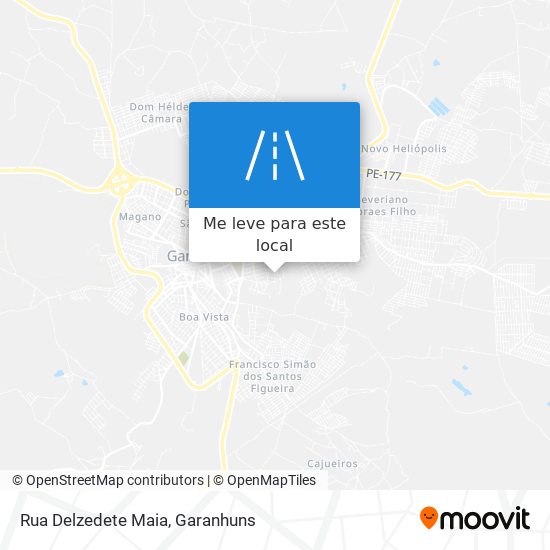 Rua Delzedete Maia mapa