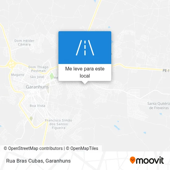 Rua Bras Cubas mapa