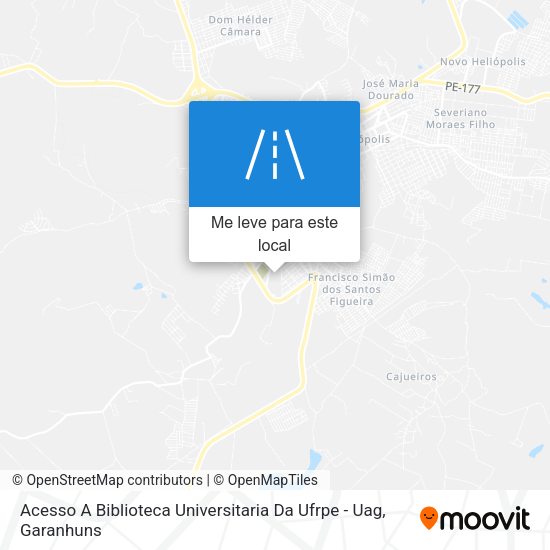 Acesso A Biblioteca Universitaria Da Ufrpe - Uag mapa