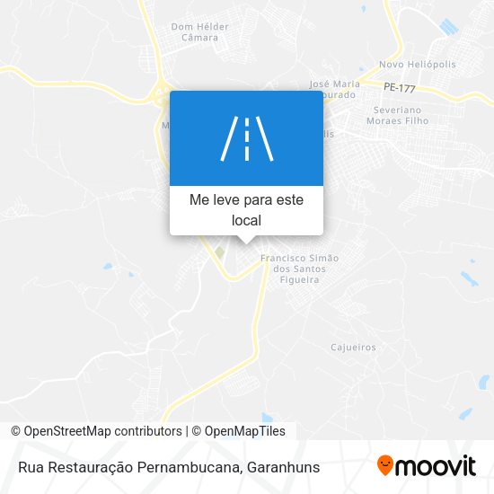 Rua Restauração Pernambucana mapa