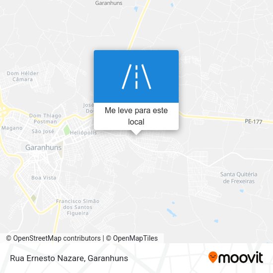 Rua Ernesto Nazare mapa