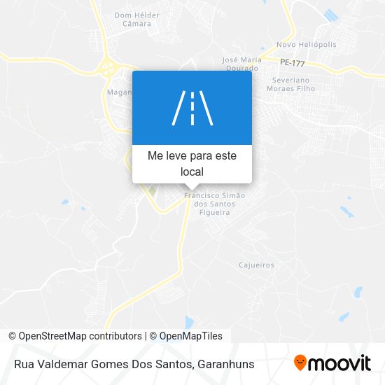 Rua Valdemar Gomes Dos Santos mapa