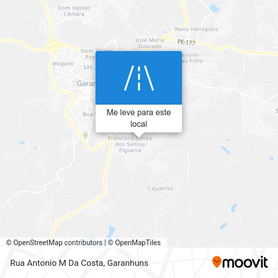 Rua Antonio M Da Costa mapa