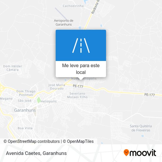 Avenida Caetes mapa