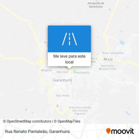 Rua Renato Pantaleão mapa