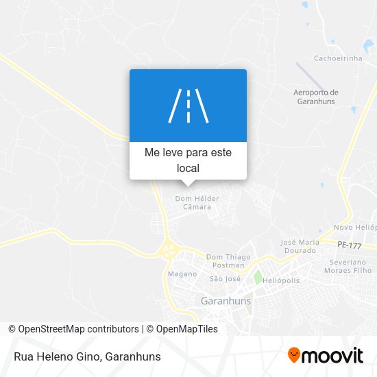 Rua Heleno Gino mapa