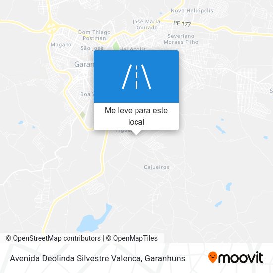 Avenida Deolinda Silvestre Valenca mapa