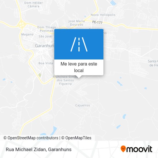 Rua Michael Zidan mapa
