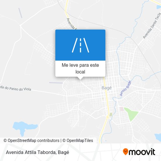 Avenida Attila Taborda mapa