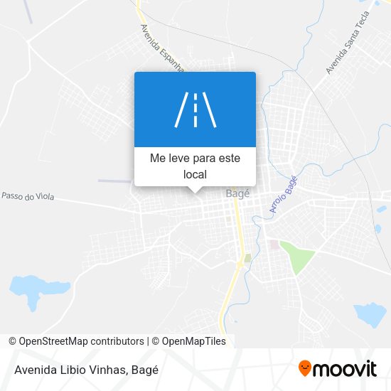 Avenida Libio Vinhas mapa
