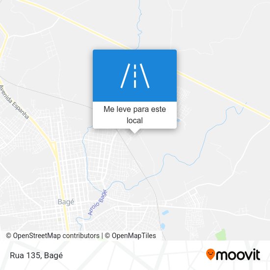 Rua 135 mapa