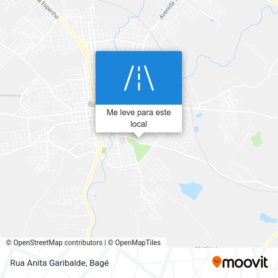 Rua Anita Garibalde mapa