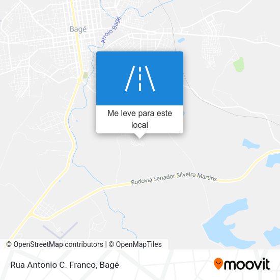 Rua Antonio C. Franco mapa