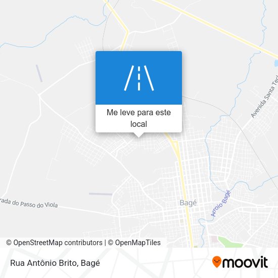 Rua Antônio Brito mapa