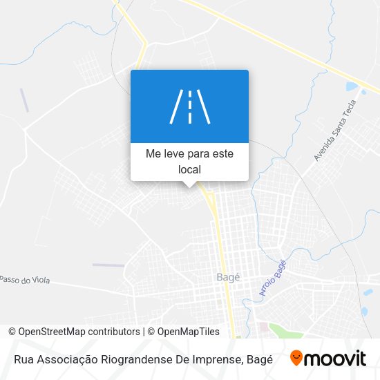 Rua Associação Riograndense De Imprense mapa