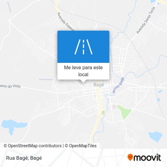 Rua Bagé mapa
