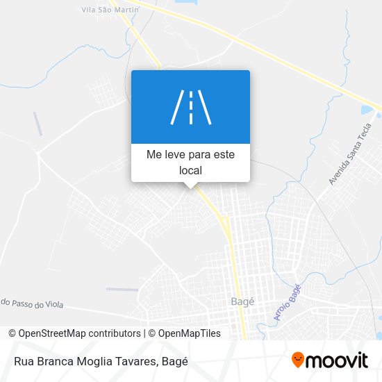 Rua Branca Moglia Tavares mapa