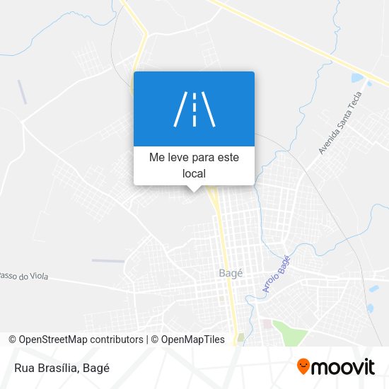 Rua Brasília mapa