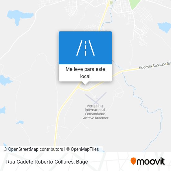 Rua Cadete Roberto Collares mapa