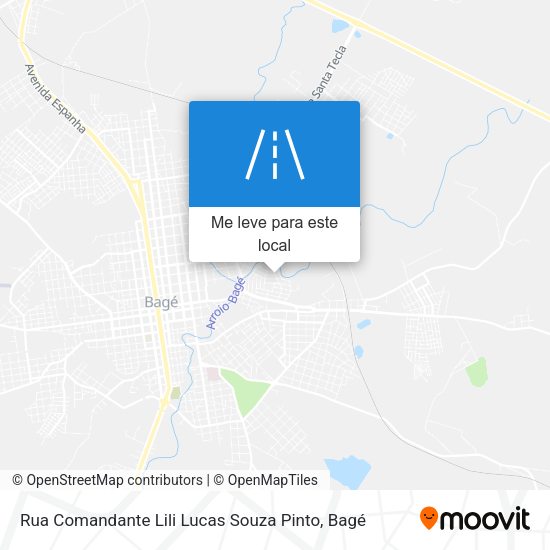 Rua Comandante Lili Lucas Souza Pinto mapa