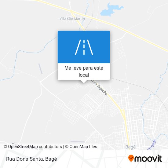 Rua Dona Santa mapa