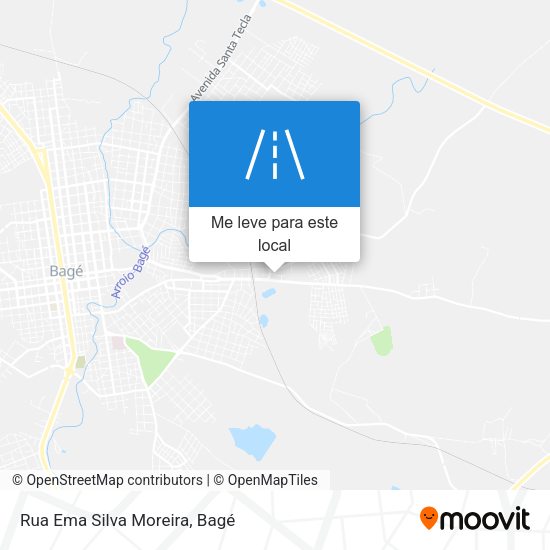 Rua Ema Silva Moreira mapa