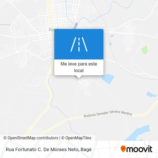 Rua Fortunato C. De Moraes Neto mapa
