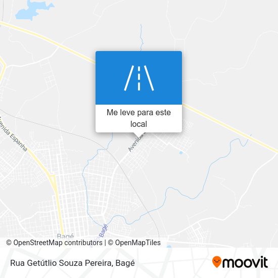 Rua Getútlio Souza Pereira mapa