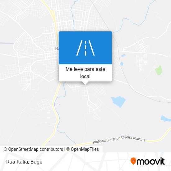 Rua Italia mapa