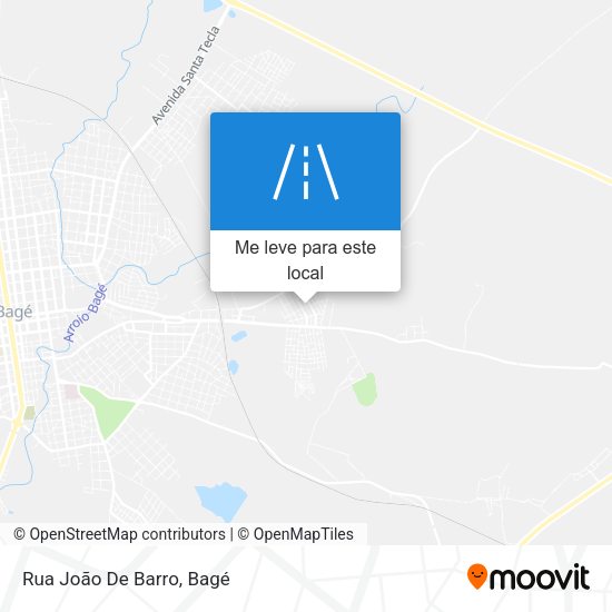 Rua João De Barro mapa